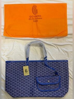 Goyard Blue PM Tote Bag
